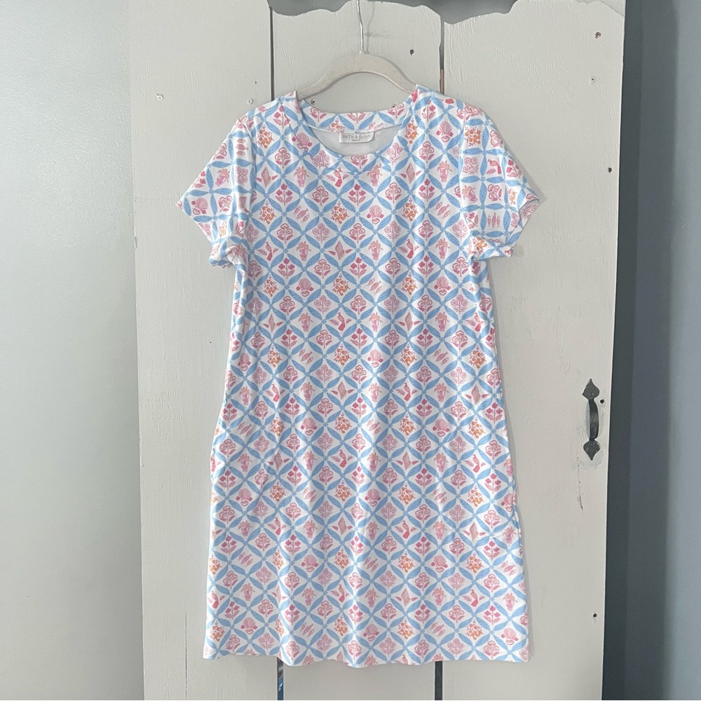 Smith & Quinn Small Floral Shift Tennis Dress  Resort Preppy